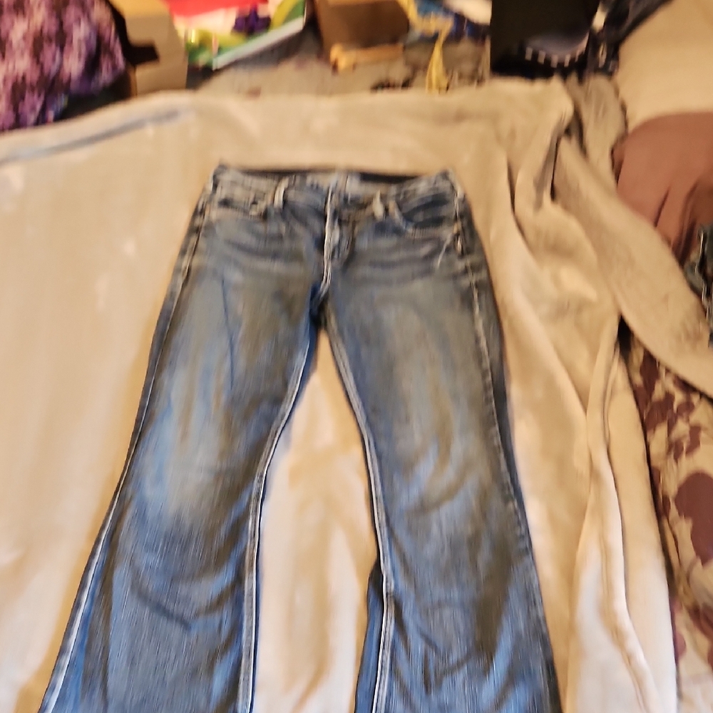 Silver Jeans Women's Flare Blue Denim